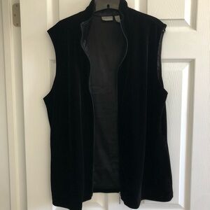 Chico’s Velour Full Zip Women’s Vest